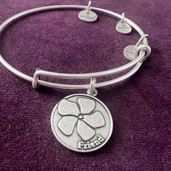 Alex and Ani Bangle Bracelets Friend and STAR OF VENUS adjustable Bracelet - Picture 8 of 11